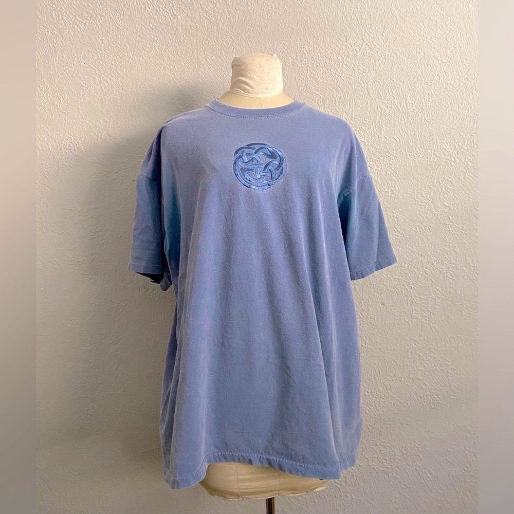 Vintage Celtic Knot Blue/Gray T Shirt Size XL